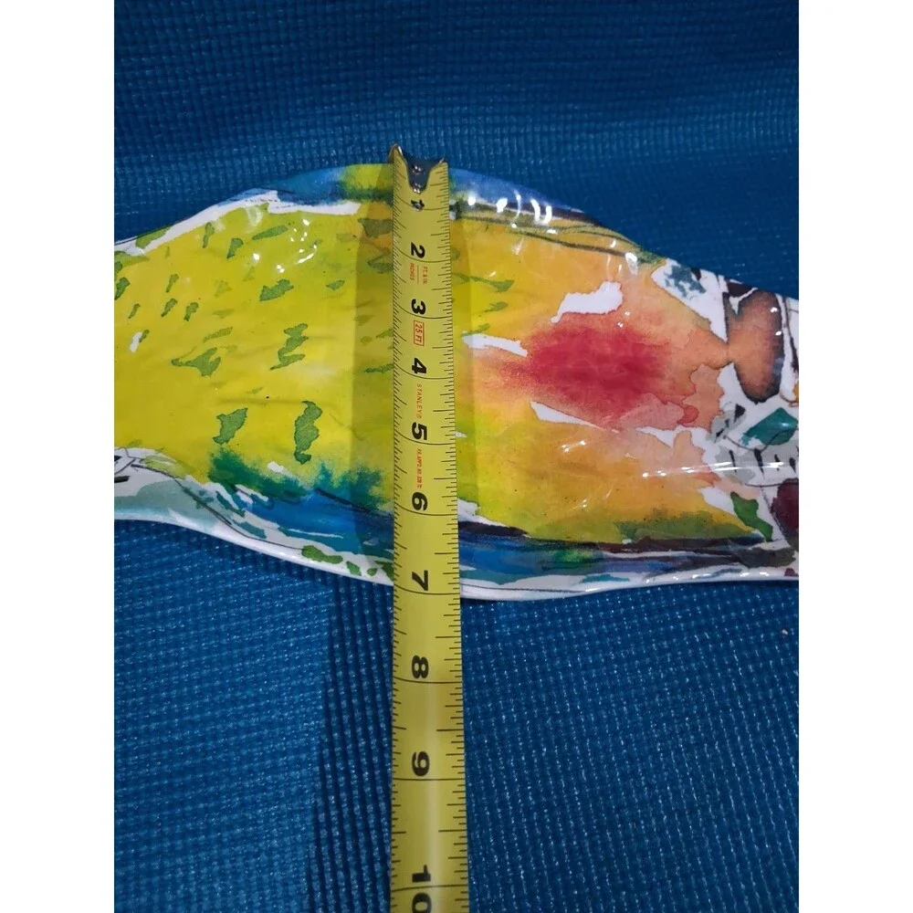 Pier 1 Parrot Tropical Bird MELAMINE Large Serving Tray Platter